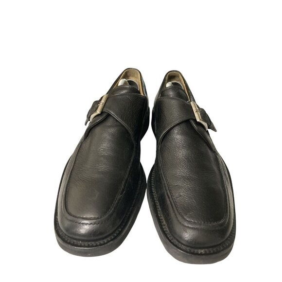 Bruno Magli Radford Men's Size 8M Black Leather handmade Italy loafer shoe - Picture 2 of 8